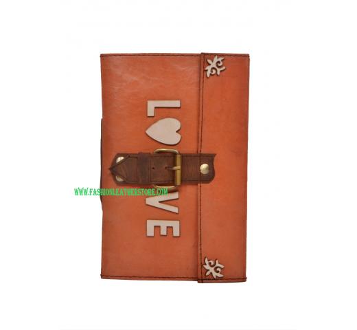 New Design Cut Work Leather Embossed Handmade Love Journal Notebook Diary